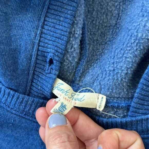 Soft Junk Food New England Patriots Retro Hoodie Size Medium - Picture 4 of 7